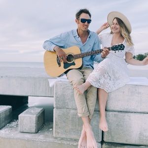 White lace maxi dress